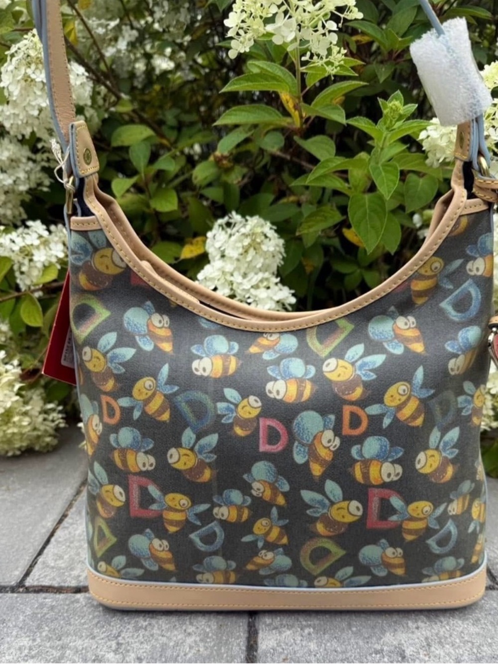 Dooney & Bourke NWT Vintage Bumble Bee Large Hobo Exclusive